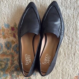 Franco Sarto Black Loafers